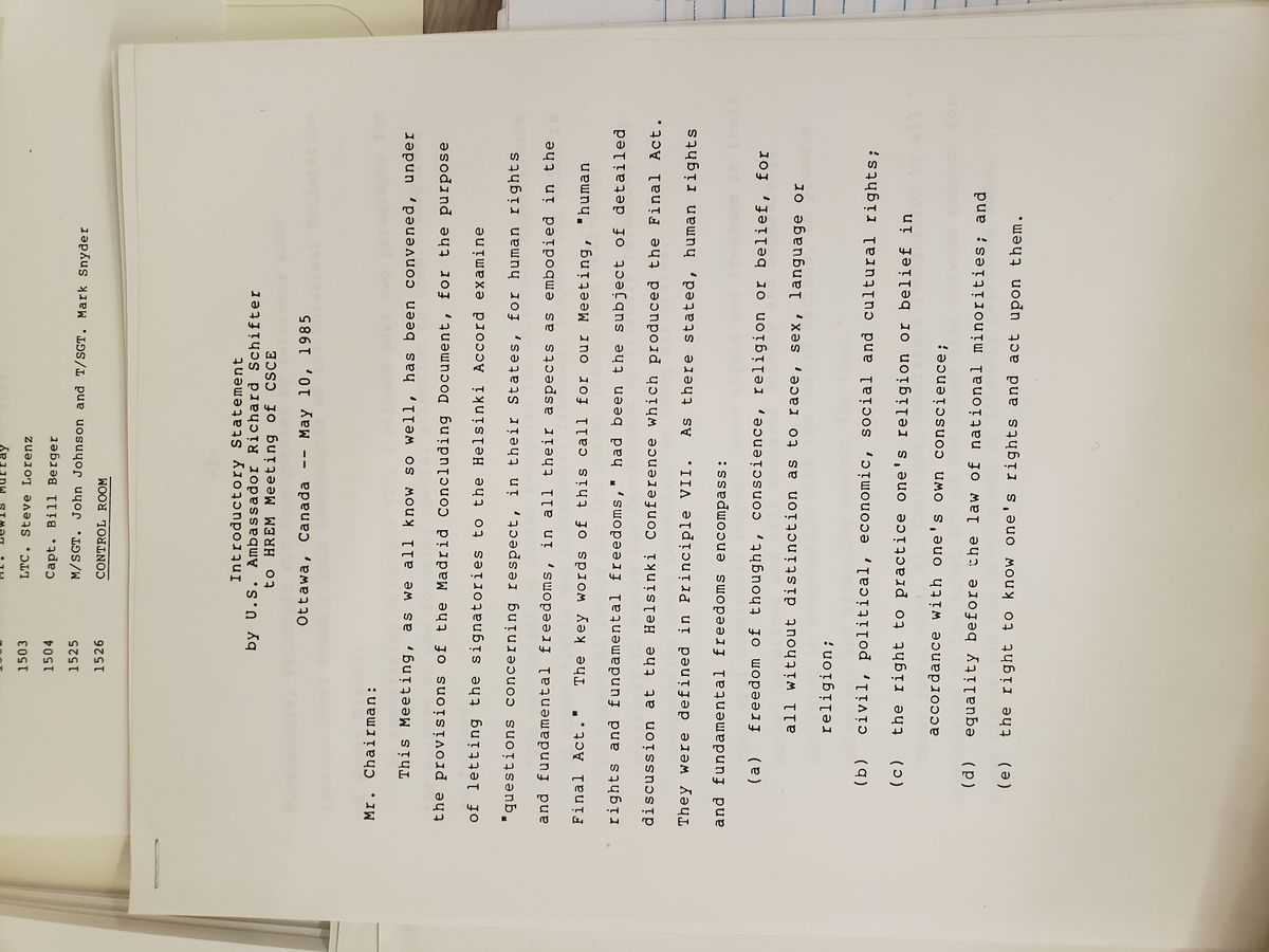 Archival document research